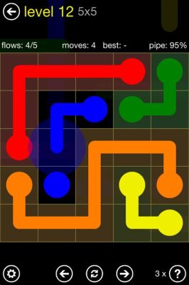 Flow Free: A Puzzle Game Where You Connect Matching Colors and Test Your Spatial Reasoning!